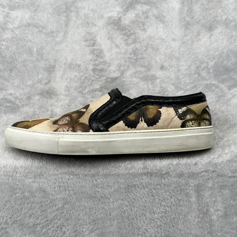 Givenchy Butterfly Women 9 Slip On Shoes Beige Leather Sneakers Designer Fashion - Picture 16 of 16